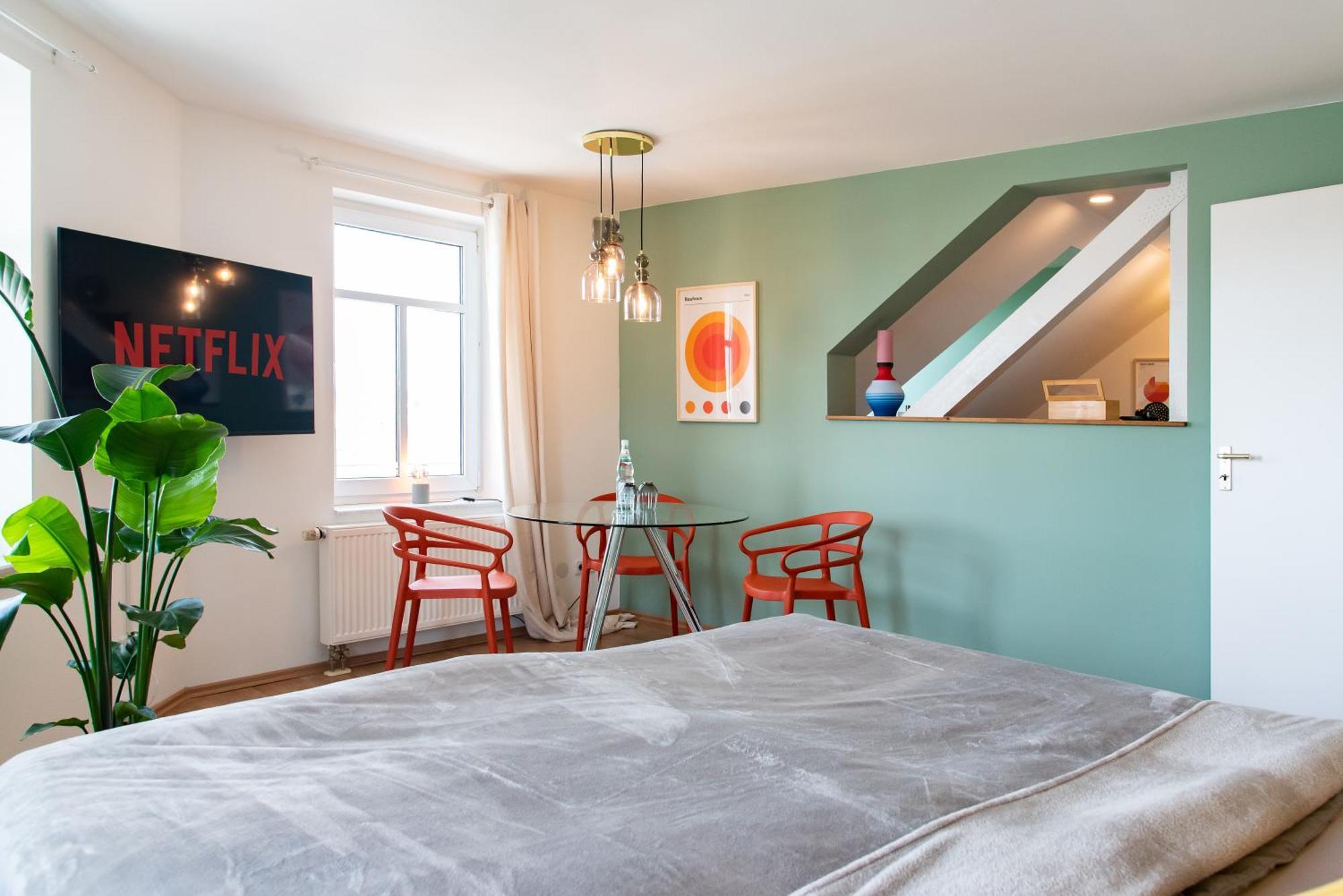 Bauhaus Apartment - Netflix, Nespresso, Zentral, Messe Chemnitz Exterior foto
